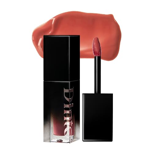 DINTO Blur-Glowy Lip Tint - Glossy Finish, Hydrating, Long Lasting, Lightweight Texture, Non-Sticky, Vegan & Cruelty-Free, K beauty (210 Reverentia, 0.11 fl.oz) (30 colors)