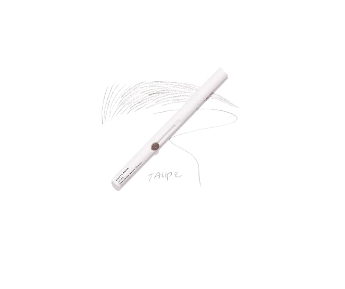 MADLUVV Exacto Brow Pencil for Flawless, Long Lasting, Realistic Brows with Dual-Ended Design Featuring Retractable Blade Tip for Precise Hair Like Detail and Blending Brush - Taupe