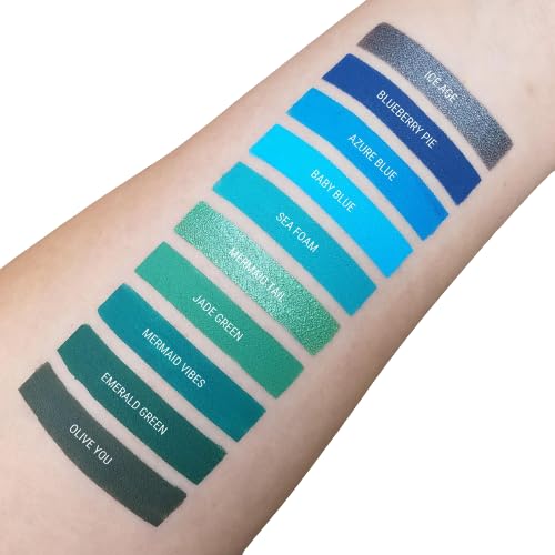Aromi Dark Blue Matte Liquid Lipstick | Navy Lip Color, Vegan & Cruelty-free, Long-Lasting, Waterproof, Smudge Proof, Handmade (Blueberry Pie)