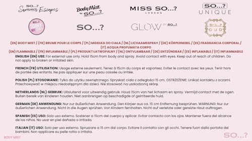 So…? Body Mist Set - Perfumes for Women - Vanilla Perfume, Red Velvet, Cherry Blossom - Scents Lasting 6 Hours - Fragrance Gifts for Women - 3 pcs