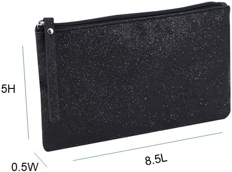 Celestial Glitter Makeup Pouch – Six Stunning Shades - Festive Cosmetic Bag (Starlit Rose)