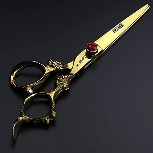 5.5/6 /7 Inch Purple Dragon Knight Professional Japanese Hair Scissors Barber Scissors Set (6 inch 2pc-B)