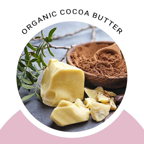 Glimmer Goddess Organic Whipped Body Butter for Women - Moisturizer Cream with Shea & Cocoa Butter, Almonds & Coconut Oil - Lavender & Lemon, 8oz