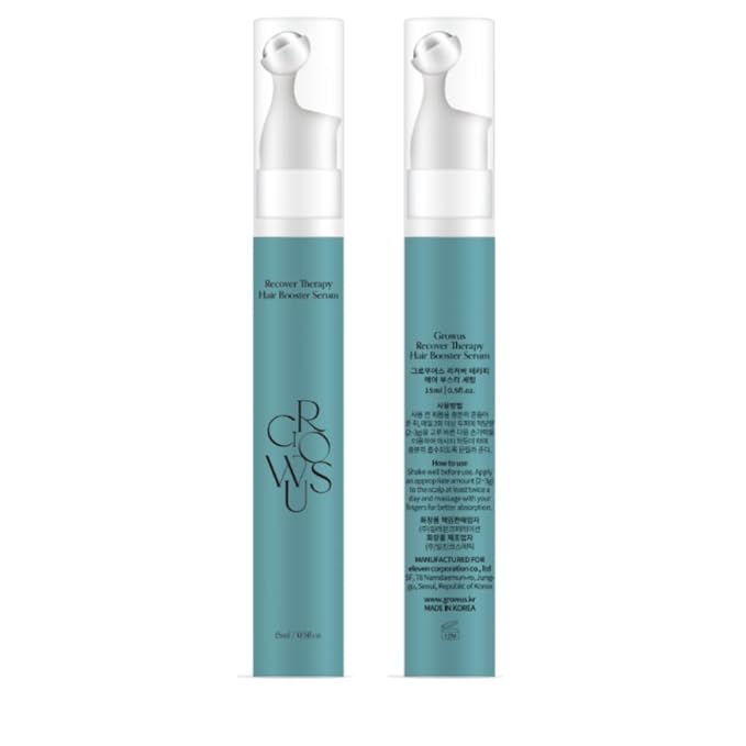 GROWUS Recover Therapy Booster Serum, Scalp Serum for receding hairline, Supports Fuller Hair, Packed with Biotin, Sea Water, Free from Paraben, Sulfate