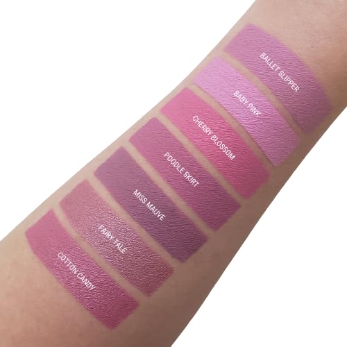 Aromi Matte Liquid Lipstick | Light, Baby Pink Lip Color with Blue Undertones, Long-lasting, Vegan, Cruelty-free, Gluten, Paraben, + Phthalate Free (Ballet Slipper)