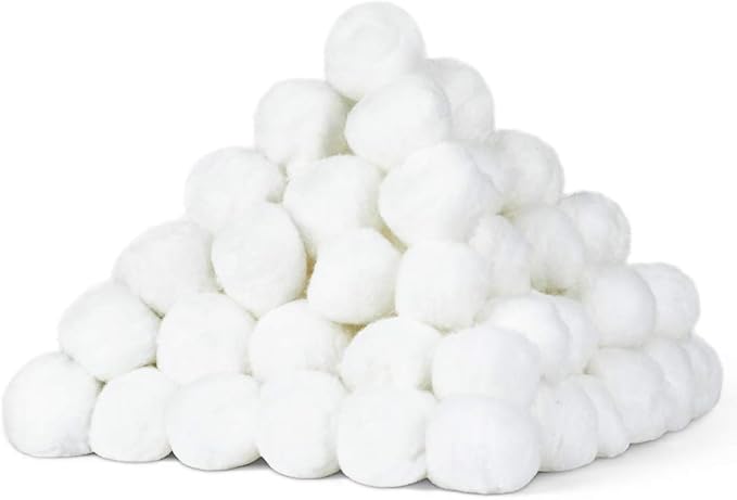 DecorRack 100 Count [Large Size] Cotton Balls, 100% Pure Cotton for Nail Polish and Make-Up Removal, Applying Oil Lotion or Powder, Perfect for Multi-Purpose Use, Soft and Absorbent (100 Count)