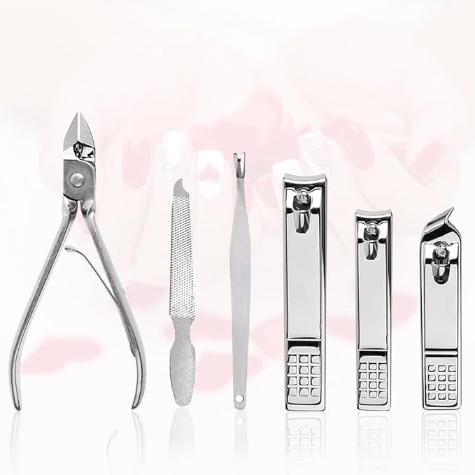 Yougai Manicure Set 18 in 1 Nail Clippers, Stainless Steel Professional Grooming Kits, Nail Care Tools Pedicure kit with Luxurious Travel Case