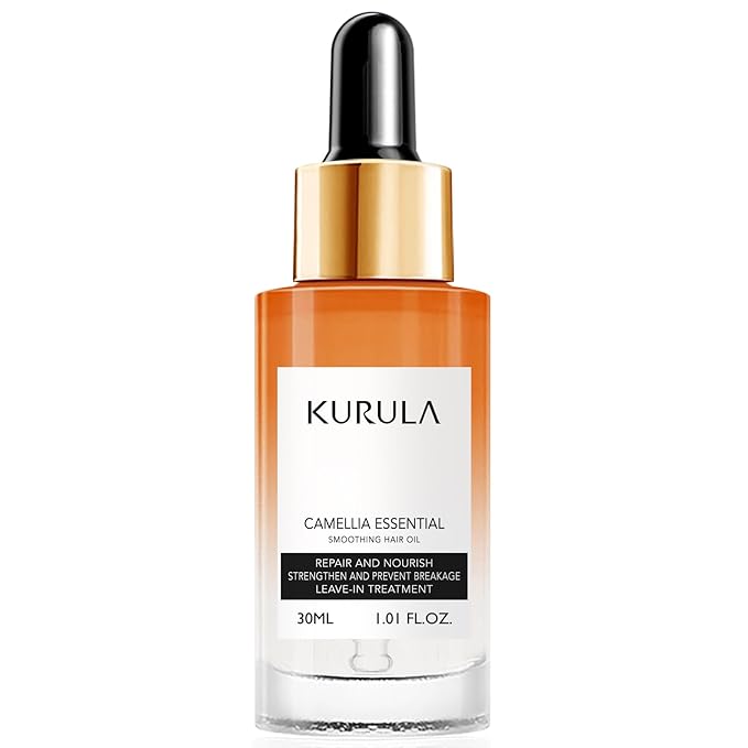 Hair Oil Camellia Hydrating Oil Serum to Adds Hair Shine and Smooths Split Ends Strengthens and Provides Heat Protection Frizz Control Hair Oil for Damaged Hair and Dry Hair