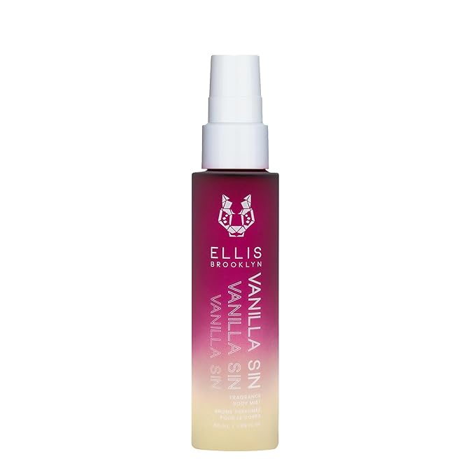 Ellis Brooklyn VANILLA SIN Hair And Body Fragrance Mist - Gourmand Perfume Mist with Black Cherry, Fresh Freesia, & Bourbon Vanilla, Vegan Perfume Made In The USA, 50ml 1.7 Fl Oz