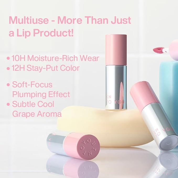 INTO YOU Airy Moisture Lipstick for Women, Long Lasting Matte Finish Lip Mud, High Pigment Color Lip Makeup, Hydrating Lightweight Mousse Texture for Women, N101 Hawthorn Bloom
