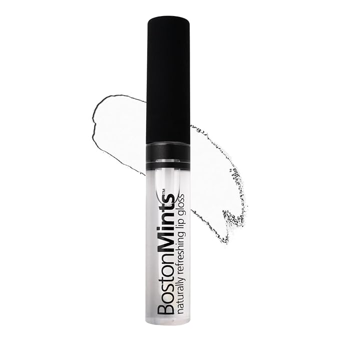 Plump & Shine Lip Duo Set - Plum Island Lip Gloss (.25oz) and Lip Plumper Southie Pout (.25oz) - Naturally Refreshing Vegan Lip Gloss