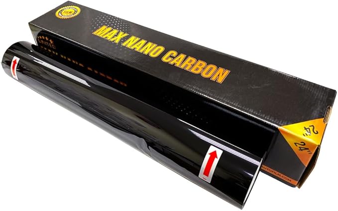 United Window Tint Car Film 40" in x 100'Ft MAX Nano Carbon Film 2Ply 35% VLT - Clear Polyester Privacy Window Tint Blocks UV/IR Rays, Heat & Glare- Laminate Adhesive with Lifetime Color Stability…