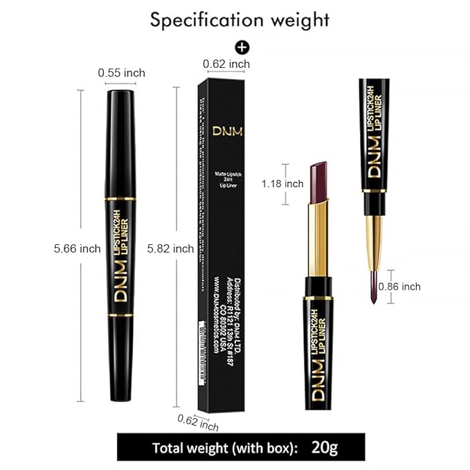 2-in-1 Light Brown Matte Lip Liner and Lipstick Set – Long Lasting 24H Waterproof Brown Lip Stain, Smudge Proof Lip Pencil Kit, Lip Makeup for Women and Girls, 10 Combo lapiz de labios