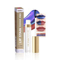Lip Stain - Wipe-Off & Peel Off Lip Color | Waterproof, Long Lasting, Transfer-Resistant, Smudge-Proof Lip Tint | Easy Wipe Finish, High Pigment | All-Day Vibrant Kiss-Proof Lip Stain, brown