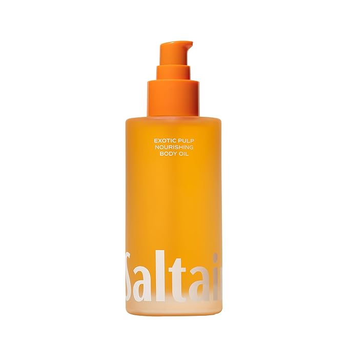 Saltair Body Oil. Luxurious Exotic Pulp After Shower and Bath Oil Moisturizer for Women. Botanical, Non-Greasy, and Well-Absorbing Lotion for Hydrating Dry Skin. 4oz Pump Bottle