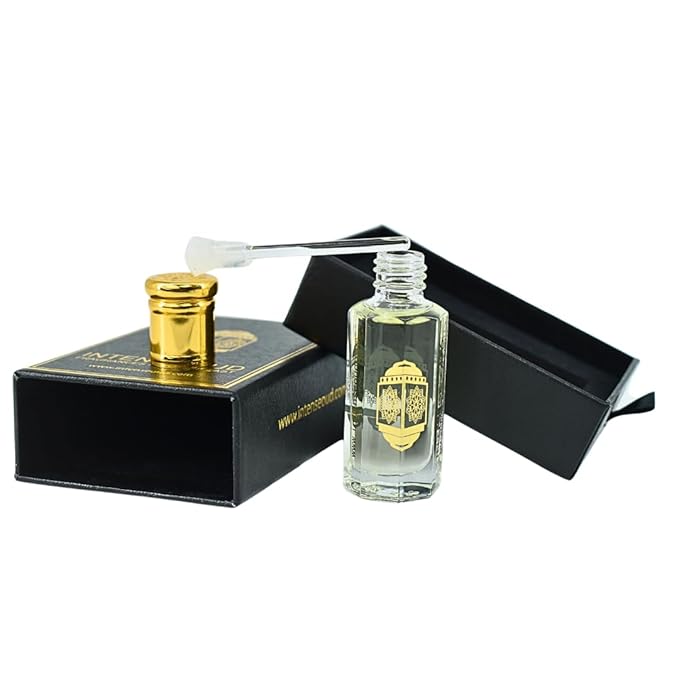INTENSE OUD Artist Ventu Arabian Perfume Oil for Men & Women, Long Lasting Alcohol-Free Concentrated Fragrance, 12ml (0.40 oz) in Black Gift Box, Pineapple & Musk Notes