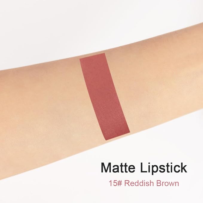 evpct 1Pcs Nude Bright Pink Matte Lip Pencil Crayon Liner for Women, Matte Lipstick Lip Stain Long Lasting Waterproof labiales mate magicos 24 horas originales pintalabios permanente 24 horas 15