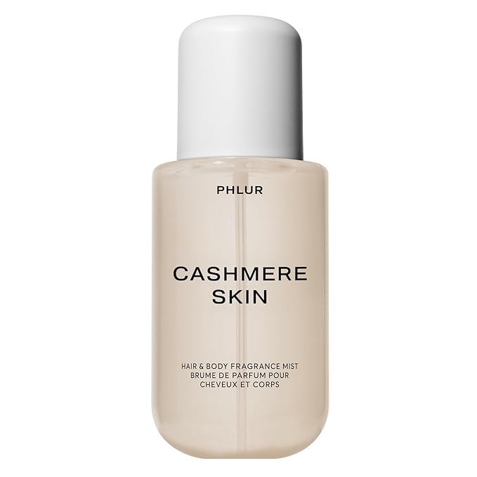 PHLUR Cashmere Skin Body Mist - Hair & Body Fragrance Mist - Body Spray with Cashmere, Cream, Vanilla, Almond, Santal, & Musk (8 Fl Oz)