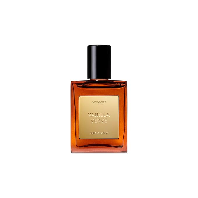 CYKLAR Perfume Oil Roll-On. Travel-Friendly Vanilla Verve Fragrance with Vanilla, Bergamot, and Amber Notes. Long-Lasting Essential Oil Parfum for Women and Men. 0.5 Fl Oz Scented Rollerball Bottle