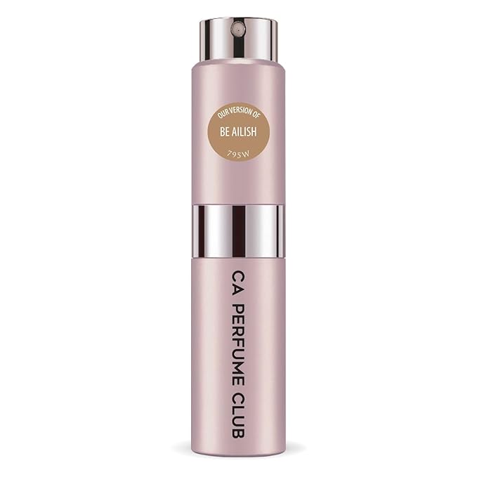 CA Perfume Impression of By Ailish for Women Amber Vanilla Scent Long Lasting Perfumes for Women Eau De Parfum Travel Size Refillable Atomizer Spray 0.27 Fl Oz 8ml