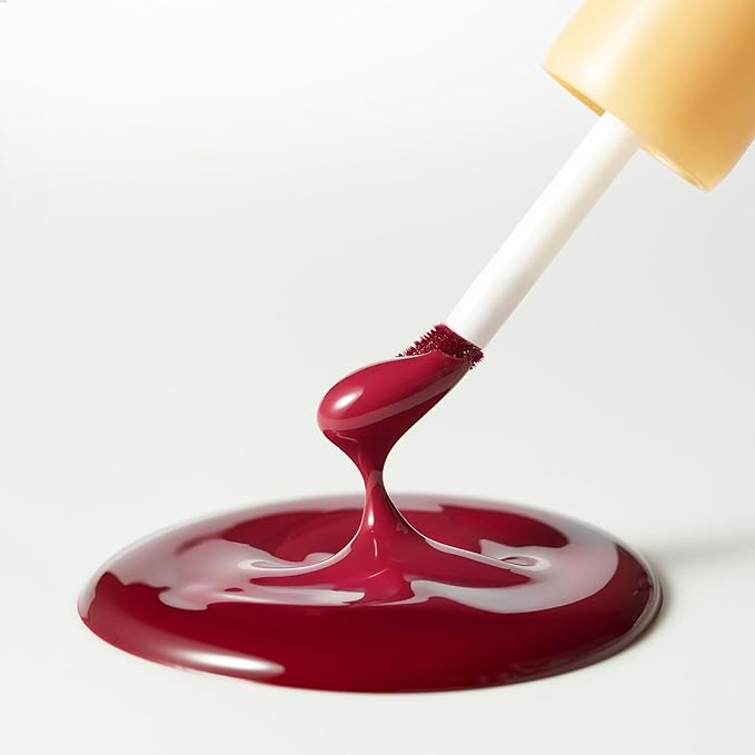 Laka Fruity Glam Lip Tint Mini, Glowing Lip Stain with Wide Color Spectrum, Hydrating & Lightweight Texture, Long-Lasting Bold Stain, Non-Sticky, Vegan, K-Beauty (#122 Rosyrose)