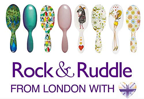Rock & Ruddle Wide Tooth Comb. Perfect for Detangling Wet Hair and Applying Hair Color. Pink Gingham Design
