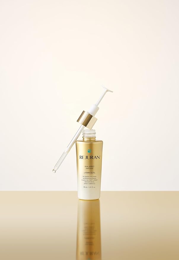 REJURAN® Dual Effect Ampoule, DOT DUAL c-PDRN® - Salmon DNA Face Serum for Deep Rejuvenation, Wrinkle Care, Firming, Skin Elasticity with Visible Anti-Aging Results. Korean Skincare (1.01 fl oz)
