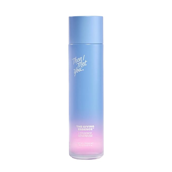 Then I Met You The Giving Essence, Vegan-Cruelty-Free Korean Skincare with 5% Niacinamide, Fermented Galactomyces, Red Algae & Berries for Brightening & Hydration, Suitable for All Skin Types, 5.07 oz
