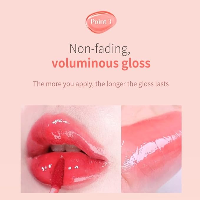 MQNY(MACQUEEN NEWYORK Dewy Water Glow Lip Tint 3.5g 9colors (#07 Apricot Chew, Apricot Peach)