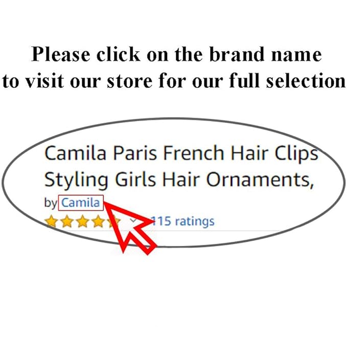 Camila Paris CP2903 French Hair Clip for Women, Girls Black Hair Claw Clips Jaw Fashion Durable and Styling Hair Accessories for Women, Strong Hold No Slip Grip, Made in France