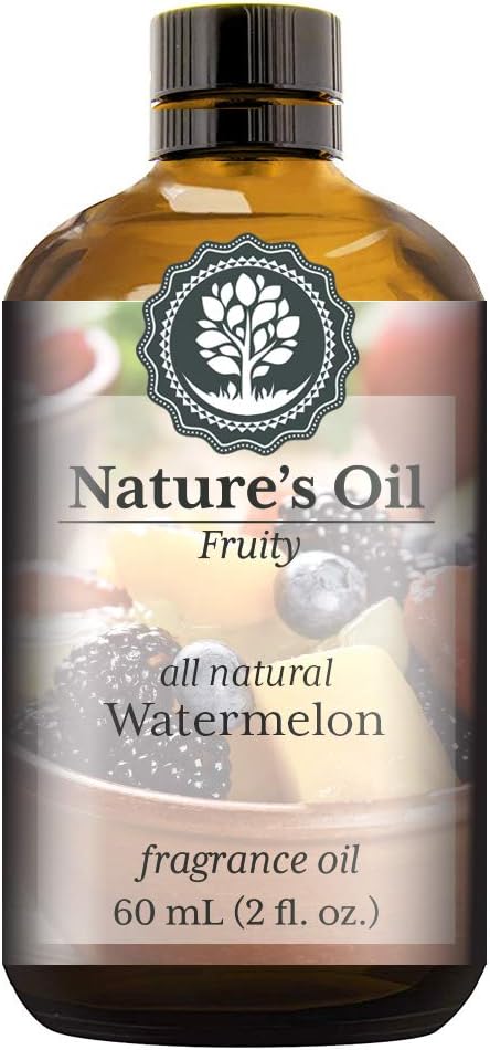 Watermelon Fragrance Oil (60ml) For Diffusers, Soap Making, Candles, Lotion, Home Scents, Linen Spray, Bath Bombs, Slime