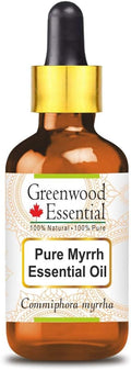 Greenwood Essential Pure Myrrh Essential Oil (Commiphora myrrha) with Glass Dropper 15ml (0.50 oz)