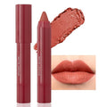 BINGBRUSH Crayon Matte Longwear Lipstick Pack Set,Moisture Smooth Color Stick Ultimate Lip Crayon for Makeup Collection - Waterproof Velvet Lipgloss (09#, 1 Count (Pack of 1))