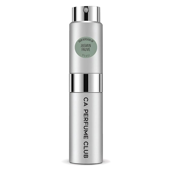 CA Perfume Impression of Jasmin Fauve for Women and Men Floral Scent Long Lasting Unisex Fragrance Eau De Parfum Travel Size Refillable Atomizer Spray 0.27 Fl Oz 8ml