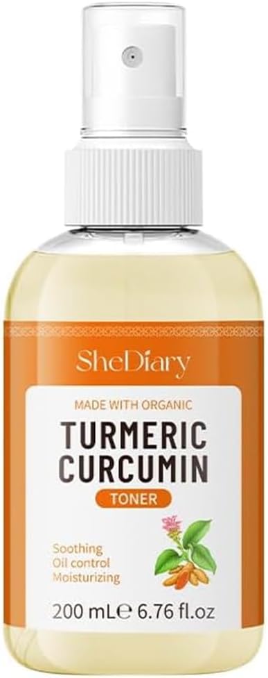 Turmeric Toner Spray Calming Hydrating Soothing Oil Control Moisturizing Face Mist (3)