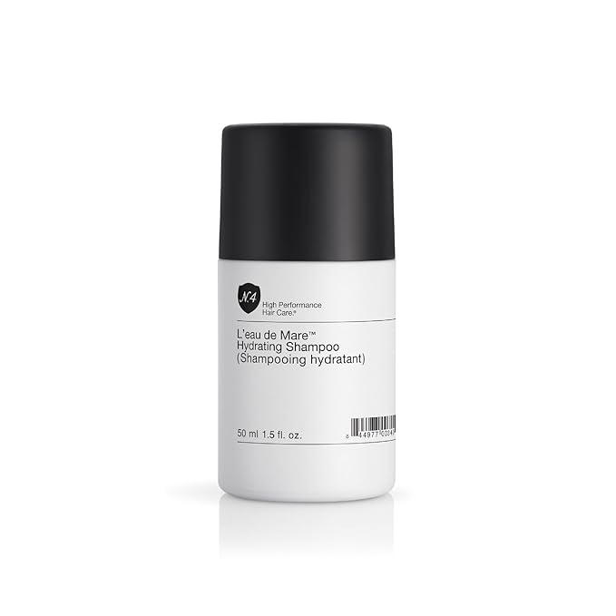 Number 4 Mini Hydrating Shampoo, Travel Size Shampoo for Women and Men. Sulfate, Gluten, & Paraben Free. Moisturizing & Color Protecting, 1.5 oz