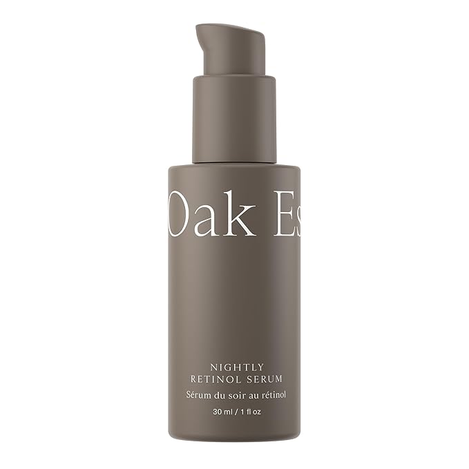 Oak Essentials Nightly Retinol Serum | Anti-Aging Face Serum with Gentle Retinol, Squalane & Avocado Extract, 1 Oz