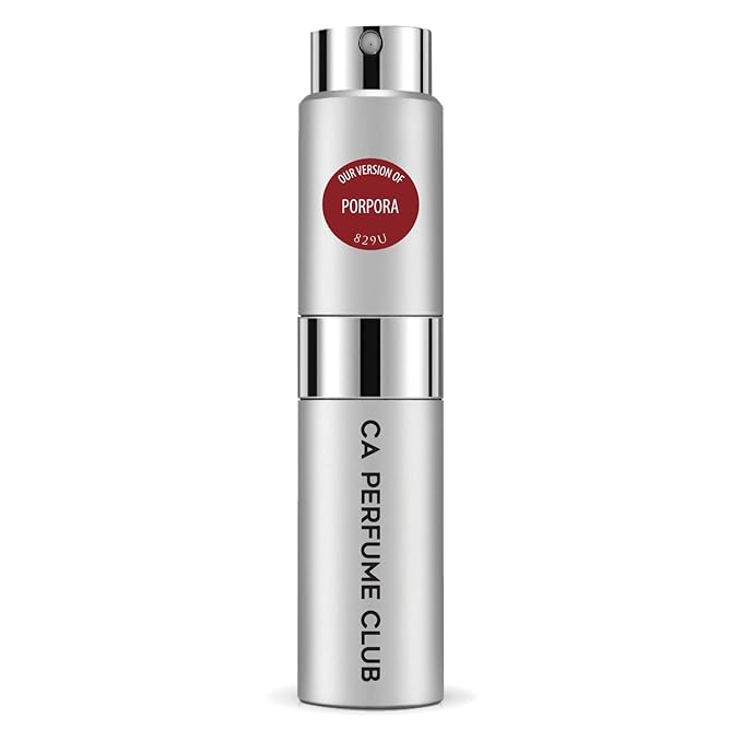 CA Perfume Impression of Porpora for Women and Men Amber Floral Scent Long Lasting Unisex Fragrance Eau De Parfum Travel Size Refillable Atomizer Spray 0.27 Fl Oz 8ml