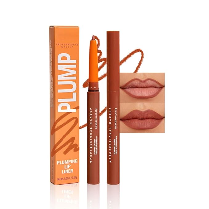 Matte Lip Liner Pencil for Shaping Lips, Retractable Creamy Brown Crayon LipLiner Pencil, Long Lasting Waterproof Lipstick Lip Liner Makeup, Vegan Beauty 07#