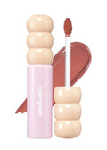 COLORGRAM Fruity Glass Tint 05 Soft Persimmon | Korean Long Lasting & Waterproof Lip Stain | Glossy Dewy Lip Gloss, Highly Pigmented Subtle Coral Beige Shade with Glowing effect 0.11 Oz.