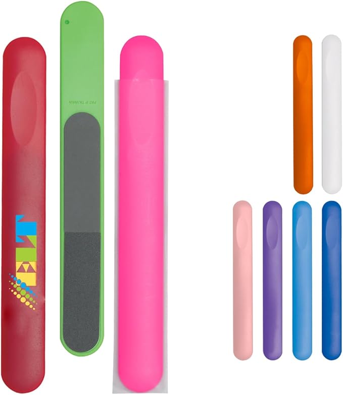 Nail File in Sleeve Add Customized with Text Name or Personalized Image $0.89 Each - Sold in Pack of 500 - Red