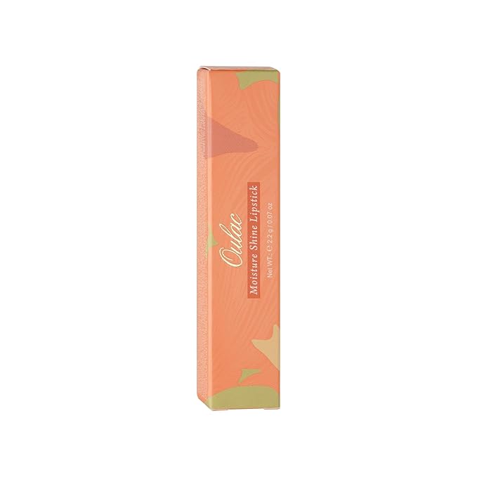 Oulac Moisturizing Shine Orange Red Lipstick for Women - 2 in 1 Orange Red Glossy Tinted Lip Balm, Hydrating Winter Lipstick for Dry Lips,Shine Juicy Finish Vegan 2.2g/0.07oz (12)
