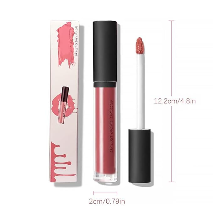12 Color Cream Lip Gloss, 2025 New Cream Texture Lipstick Non-Stick Lip Gloss, Long Lasting Lipstick Hydrating Lip Tint Natural Non-Fading Liquid Lip Stick for Women (#011, One Size)