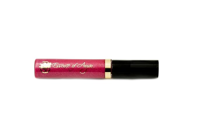 Essence Of Argan Cheery Rose Lip Gloss with Moroccan Argan Oil to Moisturize and Plump your Lips – Lip Care to Eliminate Dryness - Cherry Rose Matte Effect 0.25oz