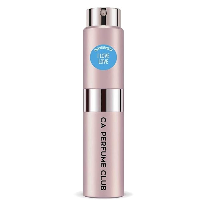 CA Perfume Impression of I Love Love for Women Floral Woody Musk Scent Long Lasting Perfumes for Women Eau De Parfum Travel Size Refillable Atomizer Spray 0.27 Fl Oz 8ml