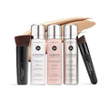 MagicMinerals AirBrush Foundation Set by Jerome Alexander - Complete 5pc Spray Makeup Set with Foundation, Primer, and Setting/Finishing Spray - for Smooth, Radiant Skin (Bright Medium)