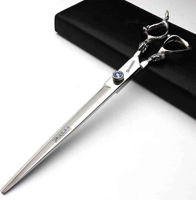 Purple Professional Hairdressing Scissors Hairdresser Hairstylist Cutting Hair & Thinning Hairdressing Scissor (9 inch flat)