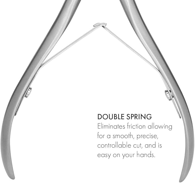 GERMANIKURE Standard Professional Cuticle Trimmer - 3/4 Full Jaw Nipper - Ethically Made in Germany - FINOX Stainless Steel Sharp Cuticle Remover in Leather Case – Manicure Tool, r177, 7mm