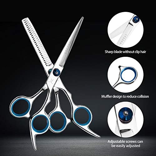 FARRAY Hair Cutting Scissors，6.5 Inch Professional Stainless Steel Barber Hair Scissors，for Both Salon and Home Use (Golden)