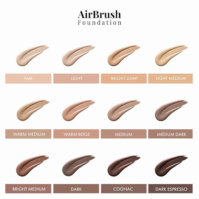 MagicMinerals AirBrush Foundation Set by Jerome Alexander – 3pc Set Includes Primer, Foundation and Kabuki Brush - Spray Makeup with Anti-aging Ingredients for Smooth Radiant Skin (Fair)